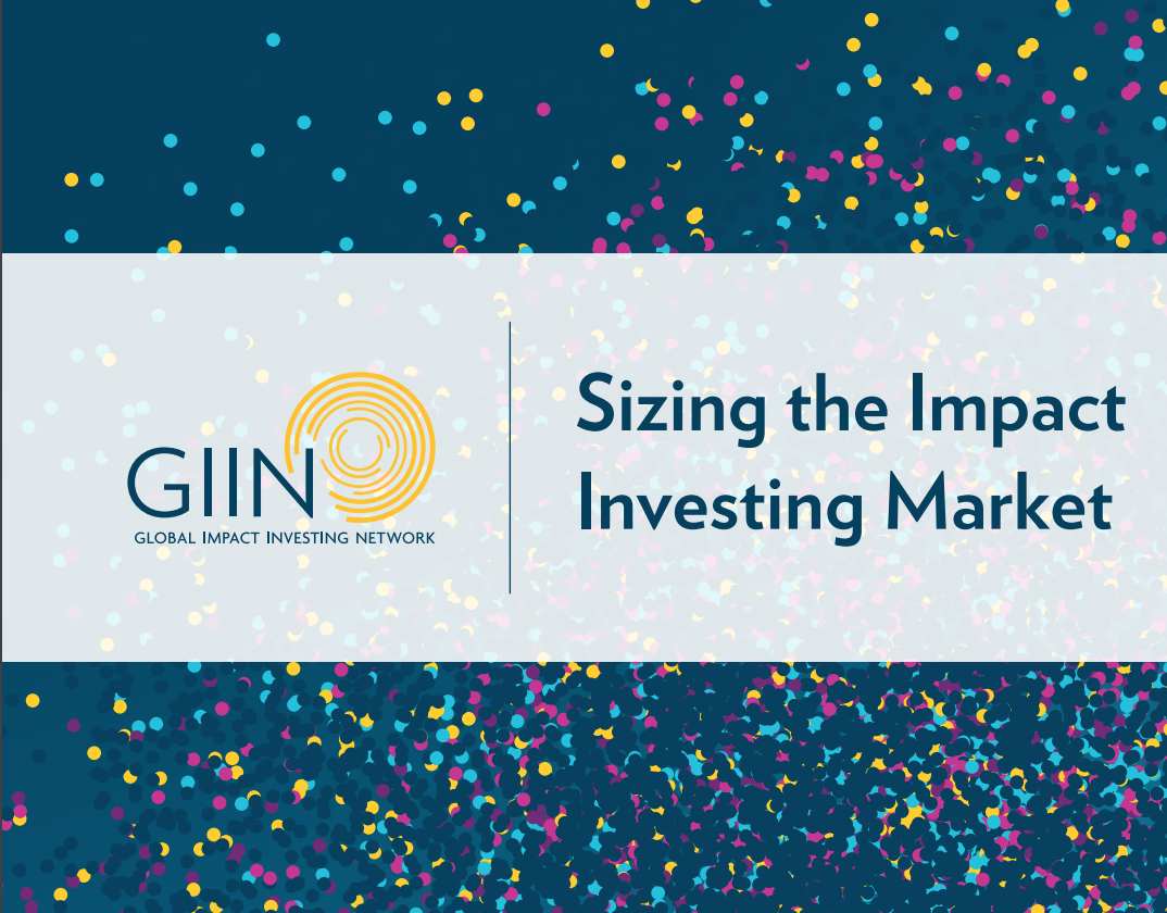New report estimates the current size of impact investing market at $502B